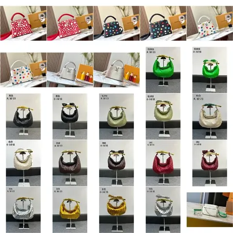 Luxury Designer Handbag Collection - Polka Dot and Hobo Styles in Multiple Colors