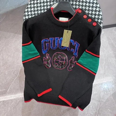 Gucci Embroidered Logo Sweater