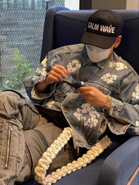 Calm Wave Black Baseball Cap