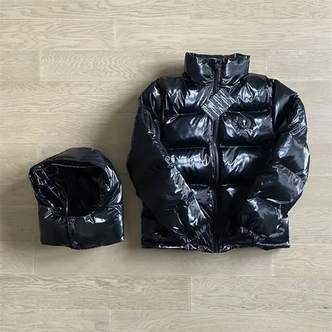 Moncler Black Puffer Jacket with Detachable Hood