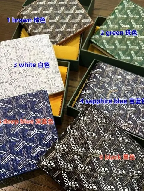 Goyard Wallets Collection in Multiple Colors