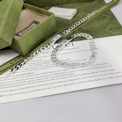 Gucci Silver Chain Bracelet