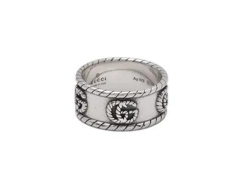 Gucci Silver Interlocking G Ring