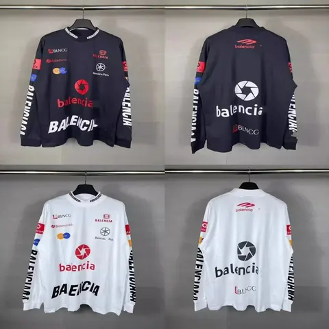 Balenciaga Long Sleeve Logo Tee Collection