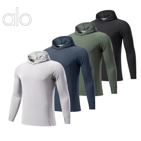 alo Long Sleeve Hooded Tops