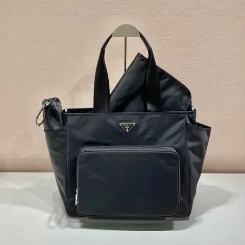 Prada Black Nylon Tote Bag