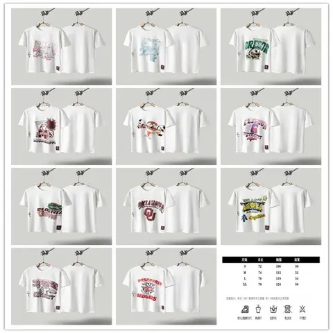 White Graphic T-Shirt Collection