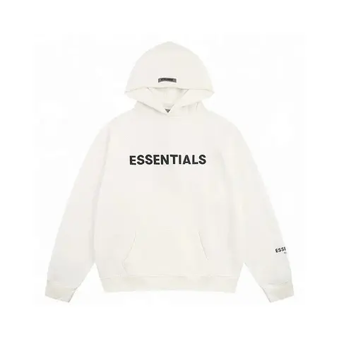 Fear of God Essentials White Hoodie