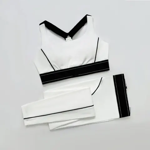 Women's Adjustable Yoga Set: Sports Bra and Matching Bottoms, Breathable Lightweight Activewear Two-Piece Set