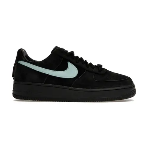 Nike Air Force 1 Low Black with Mint Swoosh