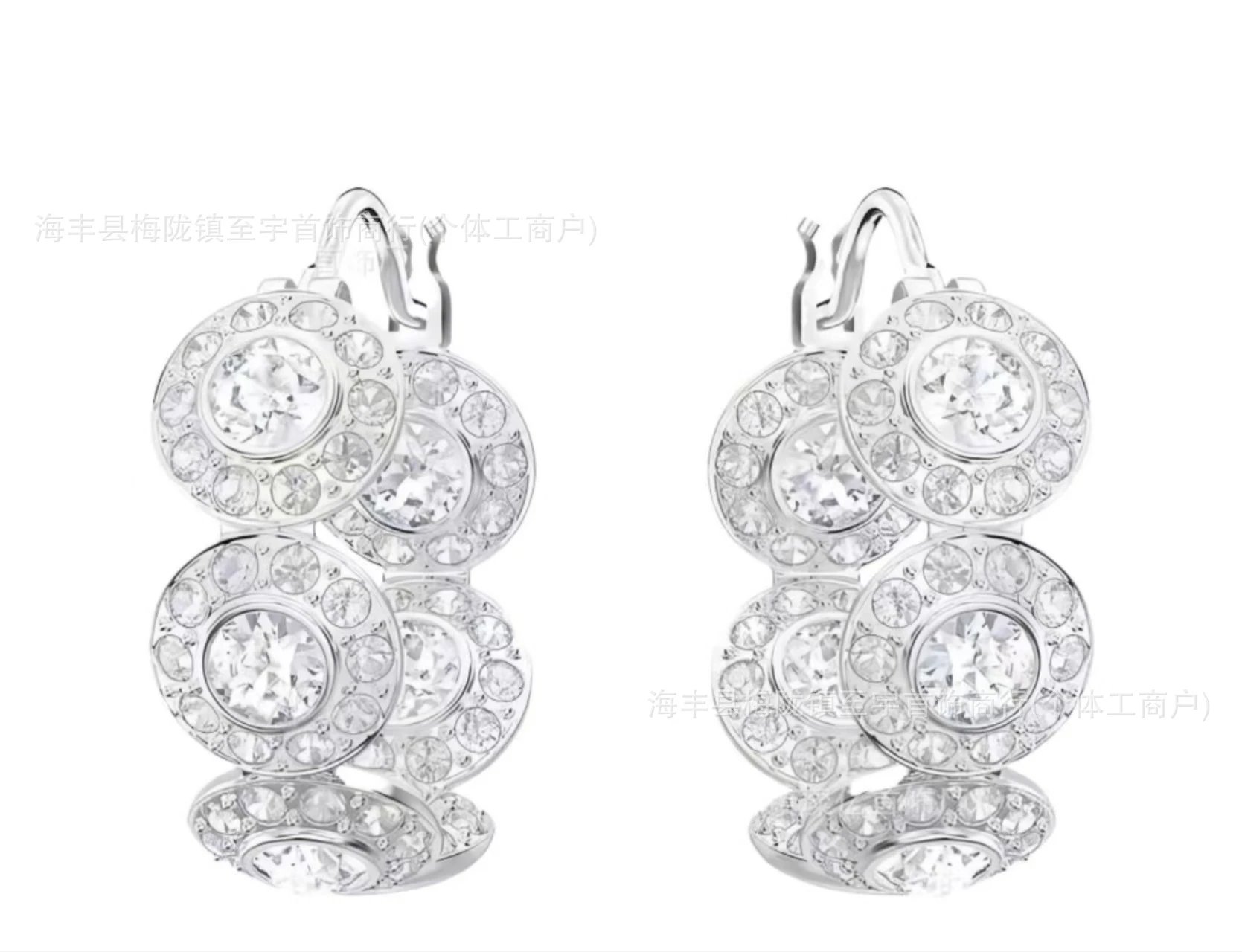 白金罗马耳环