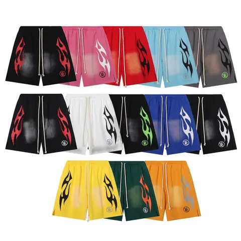 Flame Design Drawstring Shorts Collection