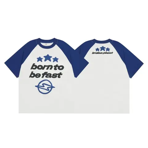 Broken Planet Born to Be Fast Raglan T-Shirt