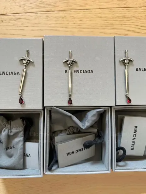 Balenciaga Sword Pendant Earrings