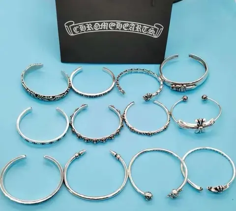 Chrome Hearts Silver Cuff Bracelets Collection