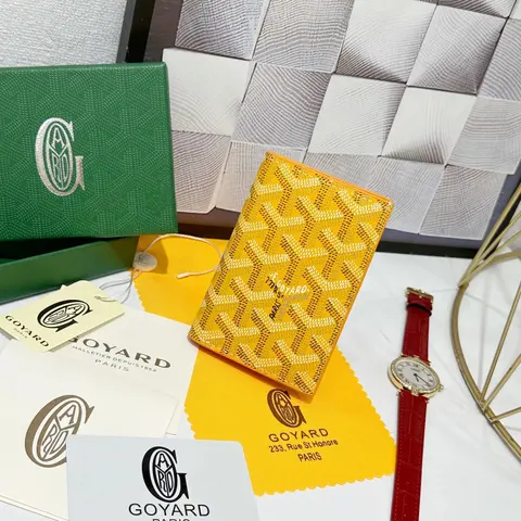 Goyard Yellow Monogram Clutch