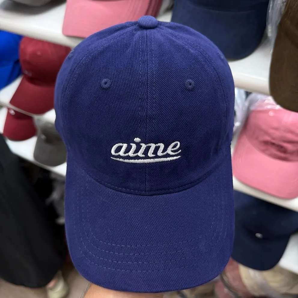 aime磨毛深蓝白刺绣