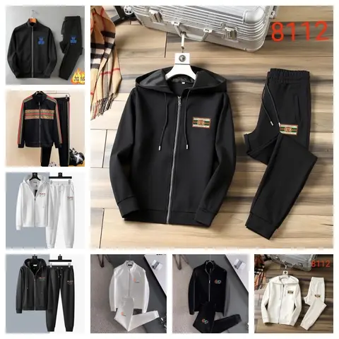 Gucci-Style Hooded Track Suit Set