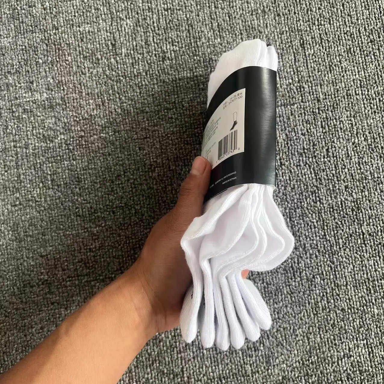 四季薄款中筒白色