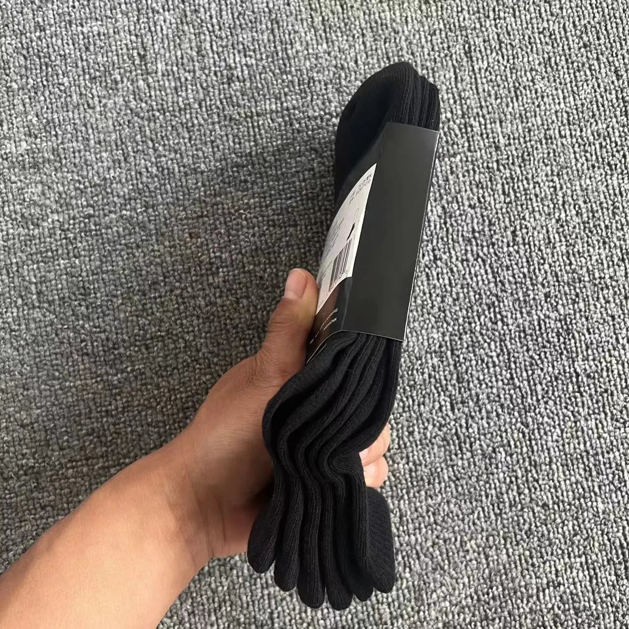 四季薄款中筒黑色