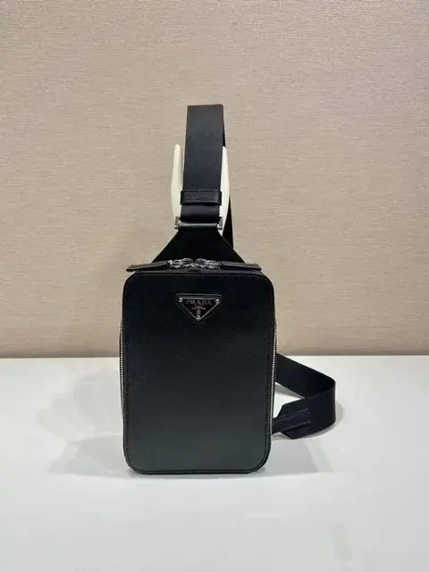Prada Black Saffiano Leather Crossbody Bag