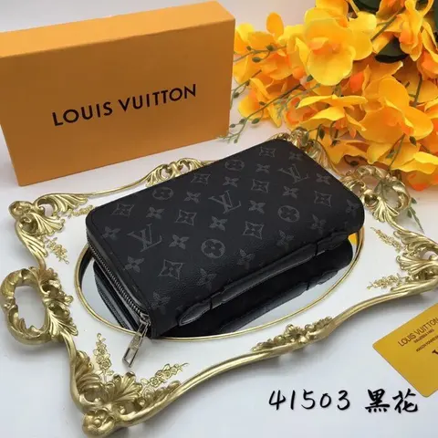 Louis Vuitton Monogram Black Wallet