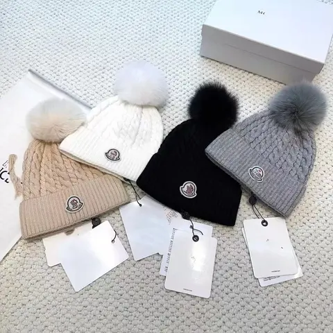 Moncler Knit Pom Pom Beanies Collection