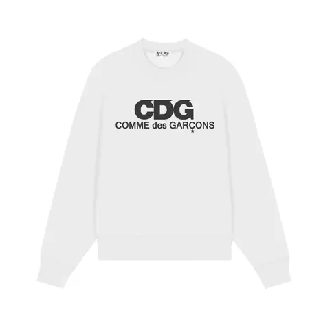 CDG COMME des GARÇONS White Crewneck Sweatshirt