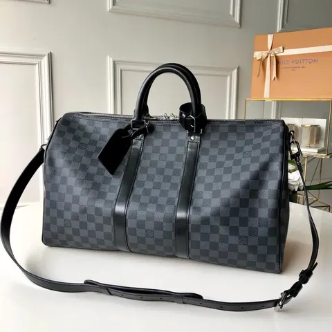 Louis Vuitton Damier Graphite Keepall 45 Duffle Bag