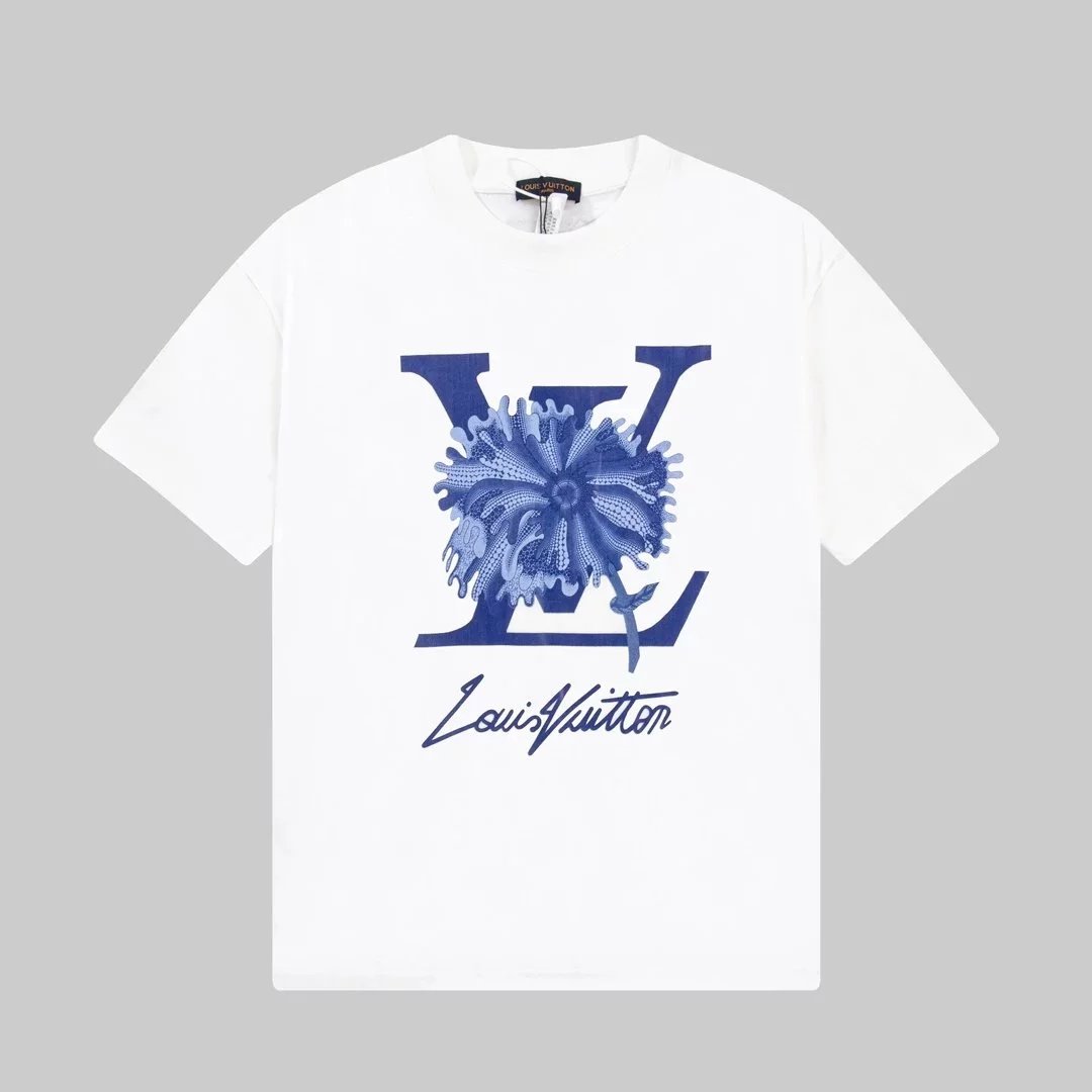 白色蓝花标002