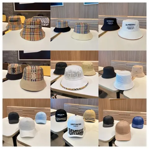 Burberry and Christian Dior Bucket Hats and Caps Collection