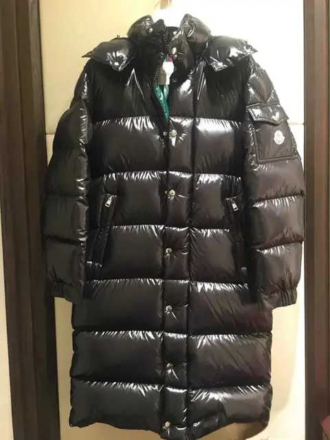 Moncler Black Long Down Coat
