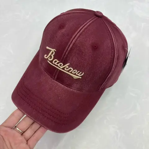 Backnow Maroon Baseball Cap