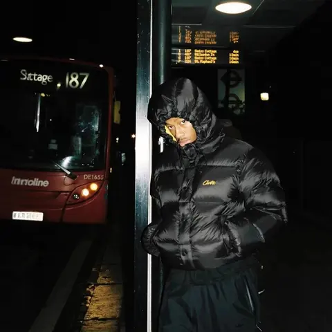 Cortez Black Puffer Jacket