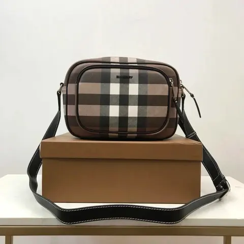 Burberry Check Pattern Crossbody Bag