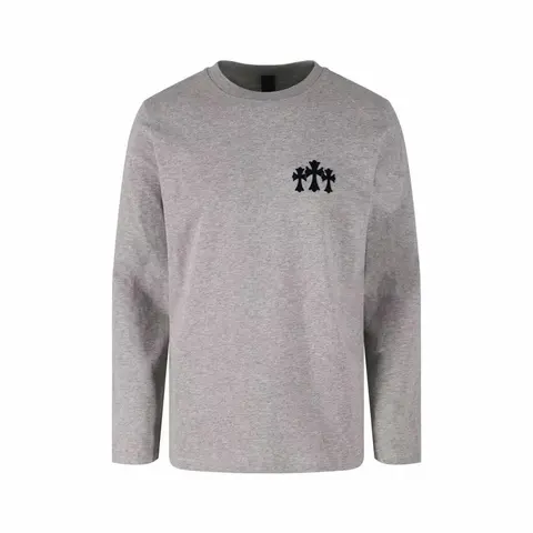 Chrome Hearts Gray Long Sleeve T-Shirt