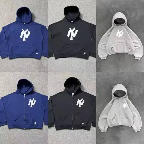 NY Logo Hoodies Collection - Blue, Black, and Gray