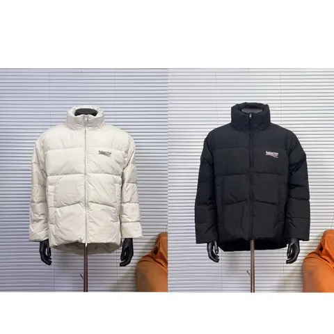 Balenciaga Puffer Jacket - White and Black