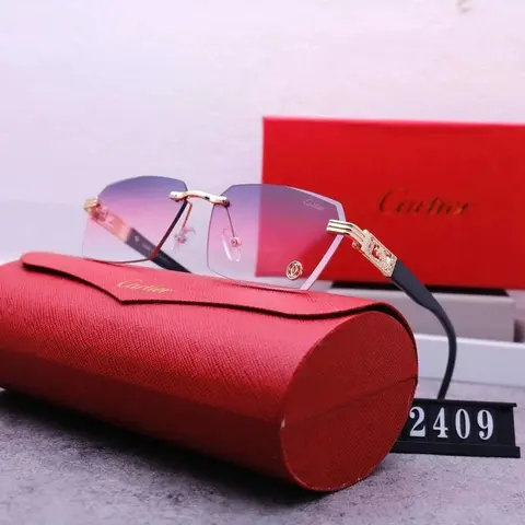 Cartier Sunglasses with Red Case and Box