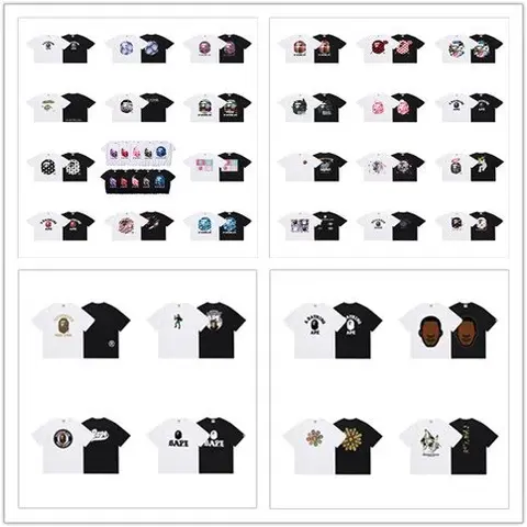 Collection of Graphic T-Shirts Featuring Celebrity and Pop Culture Designs