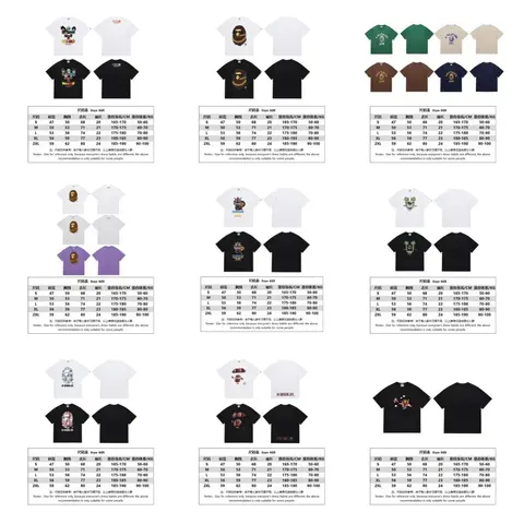 Collection of Graphic T-Shirts Featuring Various Designs and Brands