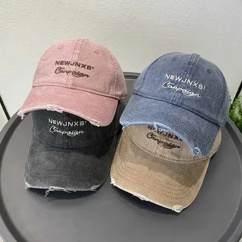 NEWJNXS Campaign Distressed Baseball Caps