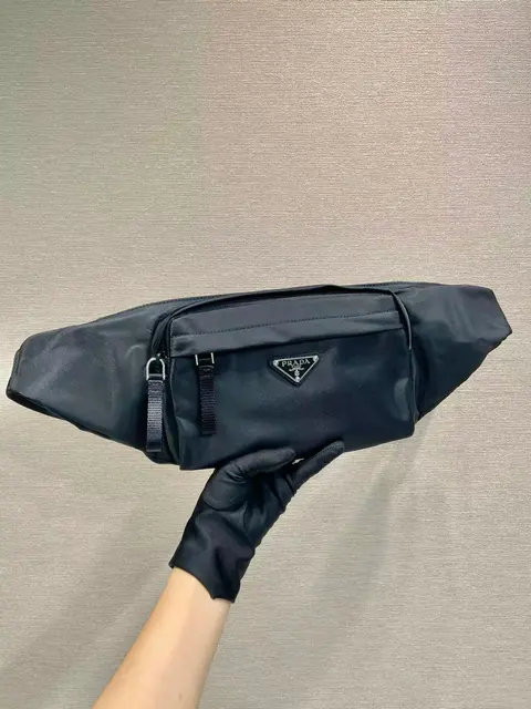 Prada Black Nylon Waist Bag