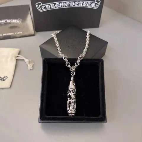 Chrome Hearts Silver Pendant Necklace