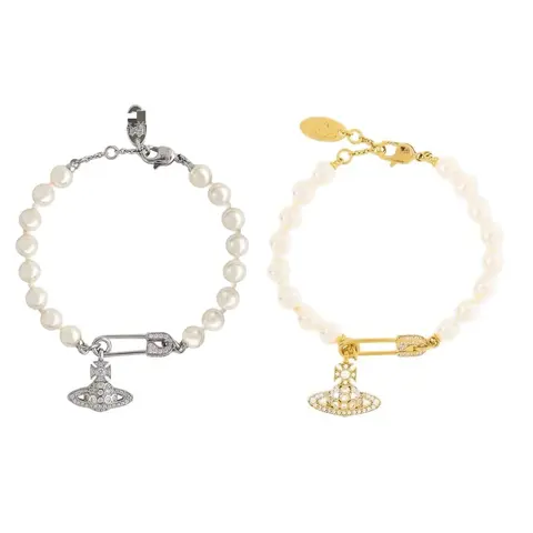 Vivienne Westwood Pearl Bracelets with Orb Charm
