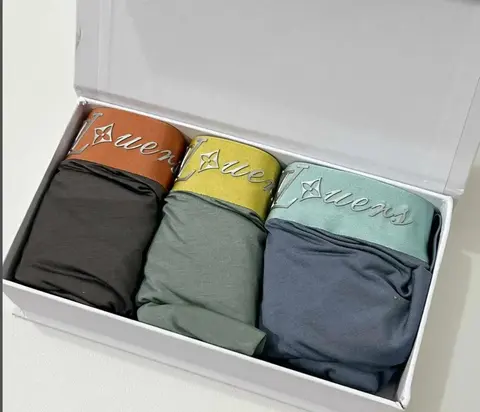 Lowers Brand Cotton Boxer Briefs Set - 3 Pack