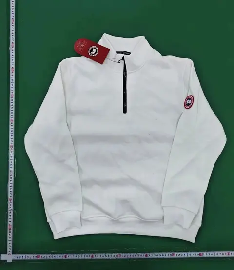 Canada Goose White Half-Zip Sweatshirt