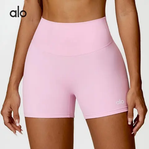 alo High-Waist Pink Shorts