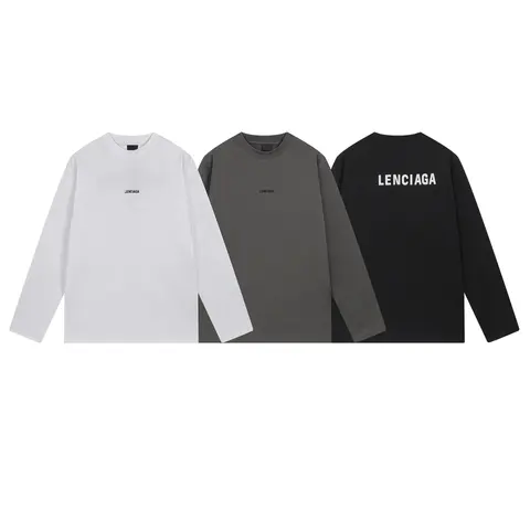 Balenciaga Logo Long Sleeve T-Shirt