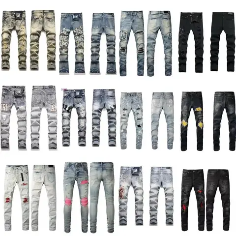 Men's Fashion Ripped Distressed Jeans Collection